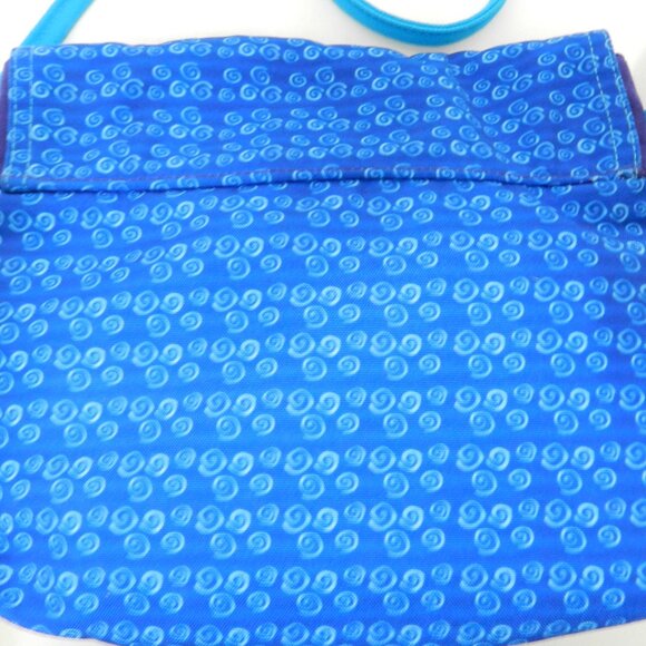 Laurel Burch Cat Kitty fabric crossbody shoulder bag purse canvas blue NEW - Picture 6 of 10
